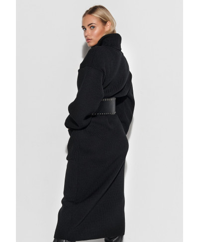 megzta suknele su golfu ir kisenemis juoda S105