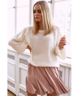 megztinis moteriskas uzmaunamas per galva su guma ekriu S114