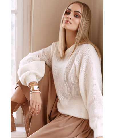 Džemperis sieviešu uzvelkams caur galvu ar gumiju ekru S114