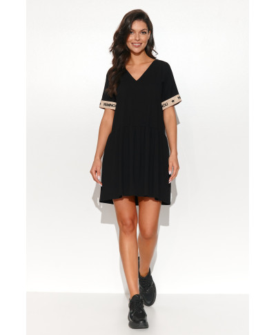 suknele mini platejanti juoda NU443