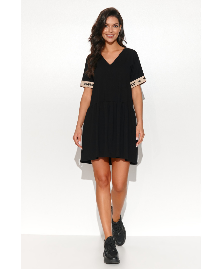 suknele mini platejanti juoda NU443