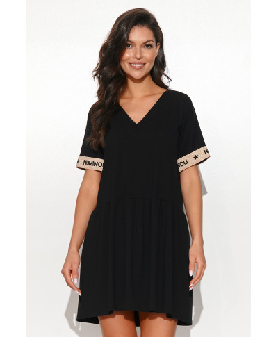 suknele mini platejanti juoda NU443