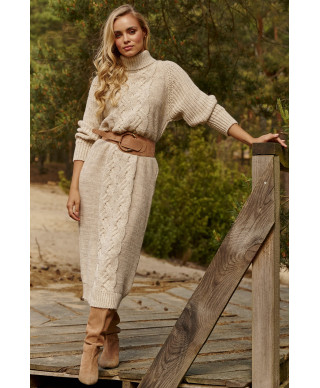 megztinis-suknele za kolano smelinis melanzas S137