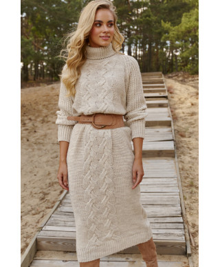 megztinis-suknele za kolano smelinis melanzas S137