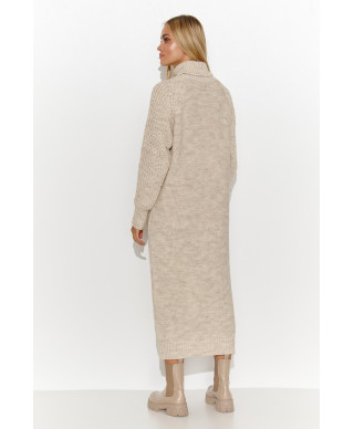 megztinis-suknele za kolano smelinis melanzas S137