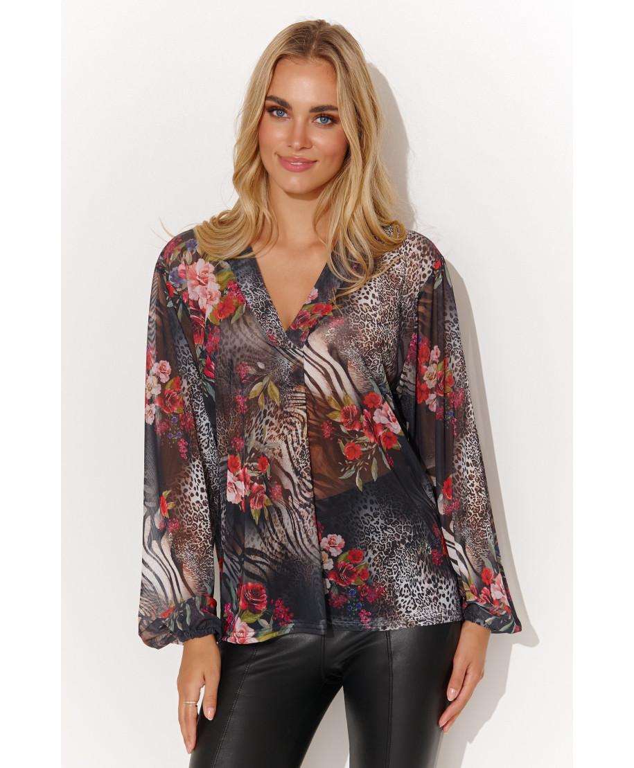 Tinklinė moteriška palaidinė one size tinklelis 46 M812