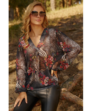 Tinklinė moteriška palaidinė one size tinklelis 46 M812