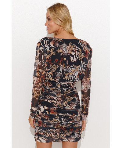 Siatkowa suknele su podszewką tinklelis 47 M814