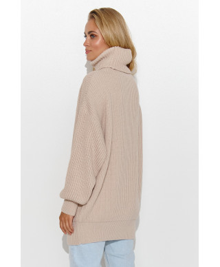 Ciepły megztinis moteriskas su golfu nude S136