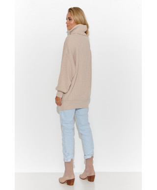 Ciepły megztinis moteriskas su golfu nude S136