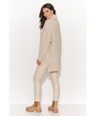 moteriskas megztinis su golfu uzmaunamas per galva smelinis melanzas NU_S96