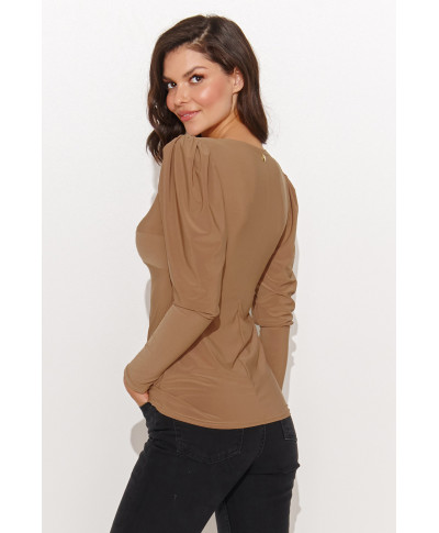 aptempta palaidine moteriska pustomis rankovemis camelowa NU461