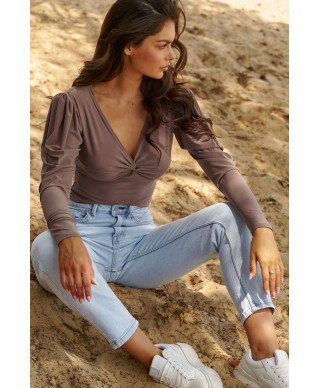 aptempta palaidine moteriska pustomis rankovemis moka NU461