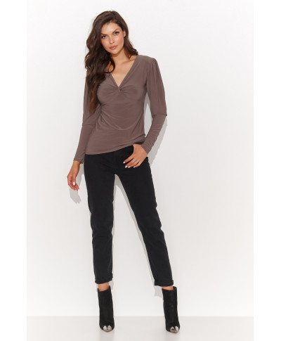 aptempta palaidine moteriska pustomis rankovemis moka NU461