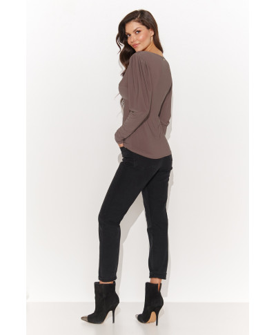 aptempta palaidine moteriska pustomis rankovemis moka NU461