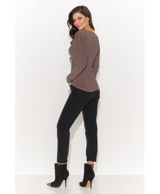 aptempta palaidine moteriska pustomis rankovemis moka NU461