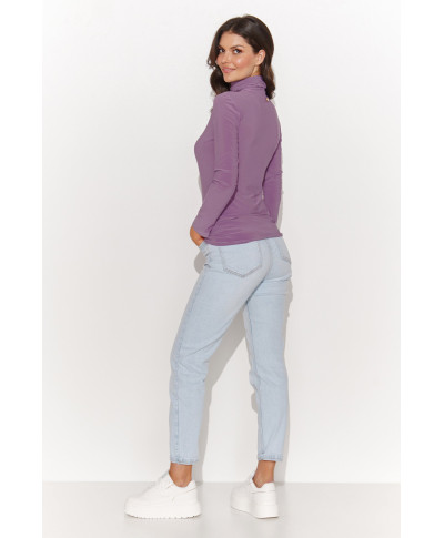 klasikine palaidine moteriska su golfu liliowa NU460