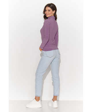 klasikine palaidine moteriska su golfu liliowa NU460