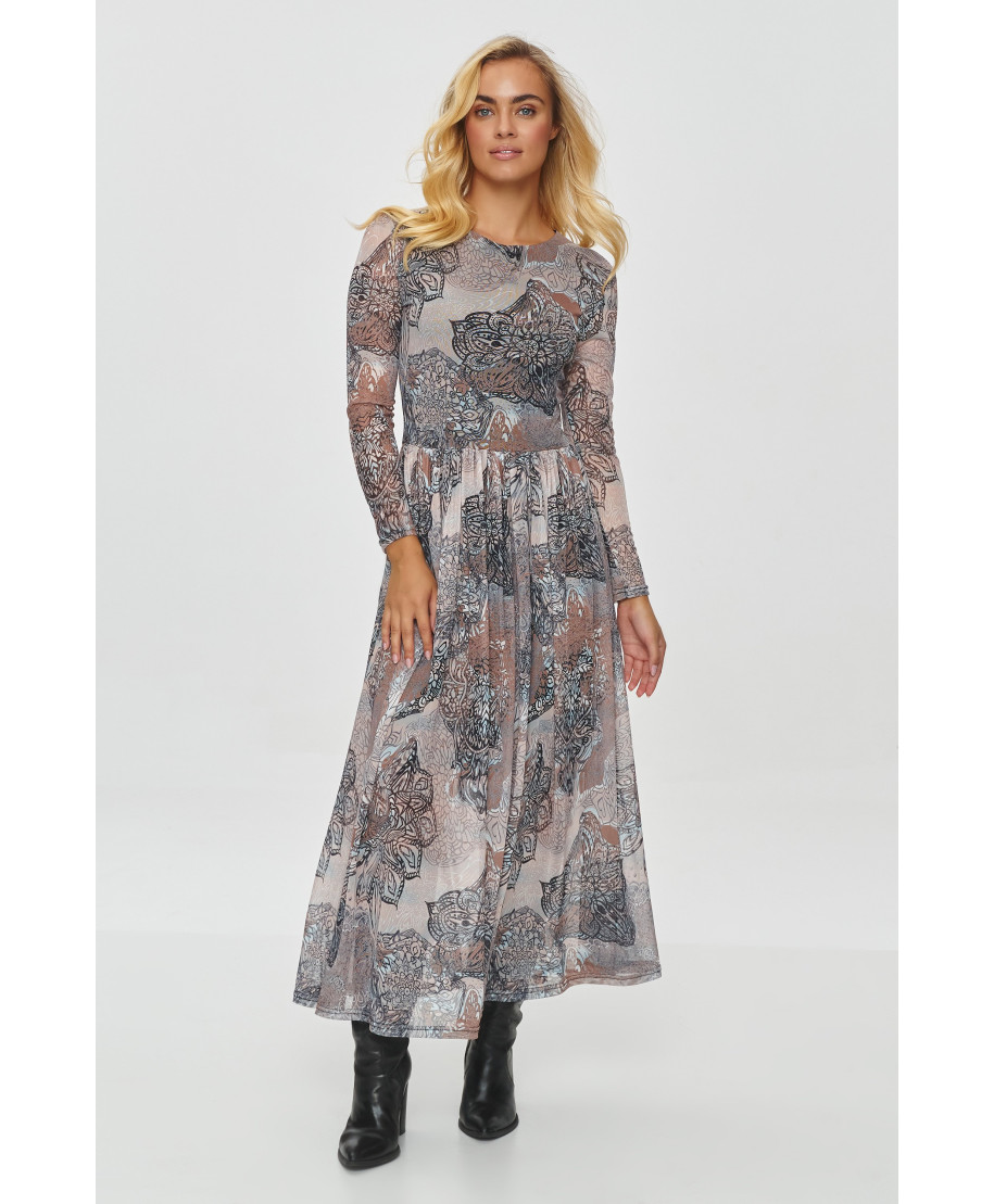 ilga printowa suknele rastas 54 M860