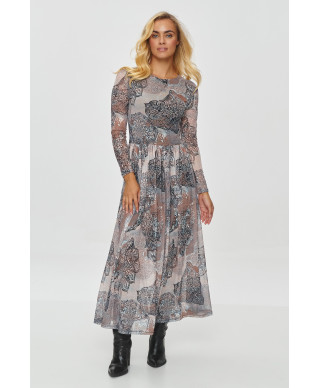 ilga printowa suknele rastas 54 M860