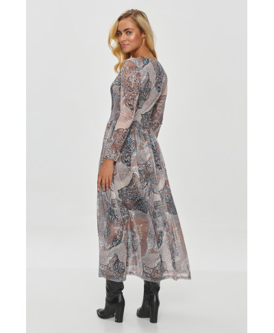 ilga printowa suknele rastas 54 M860