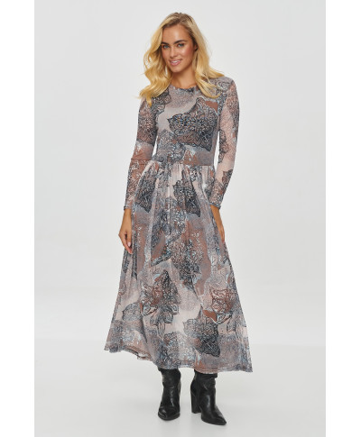 ilga printowa suknele rastas 54 M860