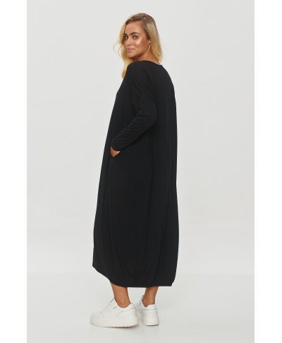 suknele oversize juoda M839