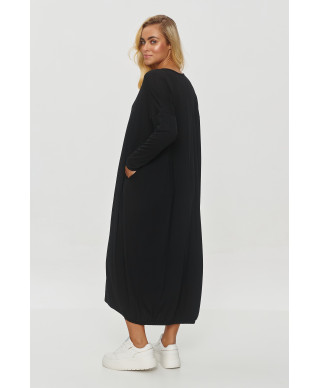 suknele oversize juoda M839