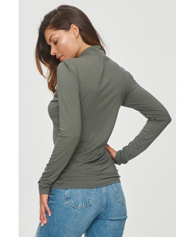 klasikine palaidine su golfu chaki M840