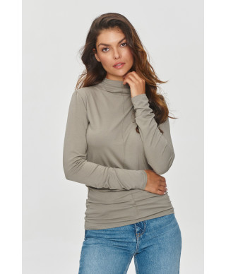 Klasikinė palaidinė su golfu taupe M840