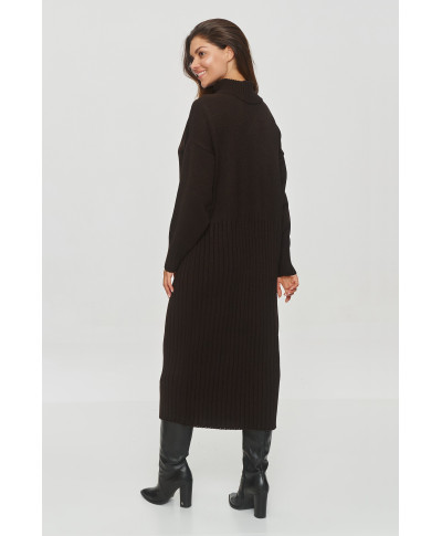 megzta suknele midi su golfu sokoladine S154