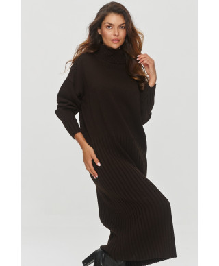 megzta suknele midi su golfu sokoladine S154