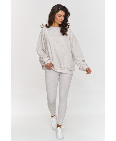 komplektas dresowy 3 viename su bluzą ant vieno peties smelinis melanzas A2