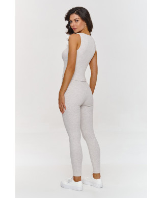 komplektas dresowy 3 viename su bluzą ant vieno peties smelinis melanzas A2