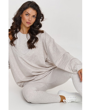 komplektas dresowy 3 viename su bluzą ant vieno peties smelinis melanzas A2