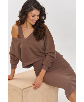 komplektas bliuzonas su rumbuota sukienką moka A10