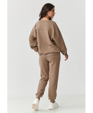 komplektas dresowy su haftowanym logotipu latte M889