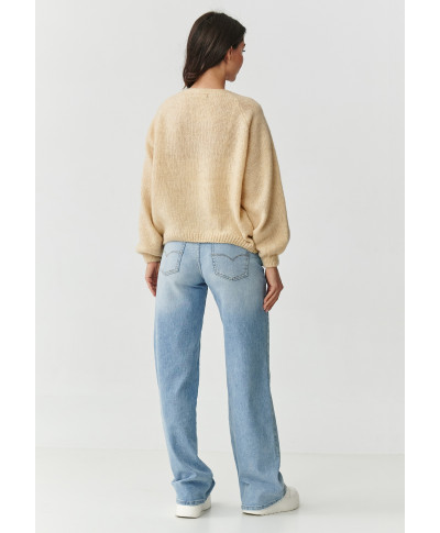 trumpas kardiganas moteriskas pustomis rankovemis smelinis S170