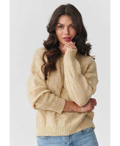 trumpas megztinis su kid mohero priedu ir vilnos smelinis S169