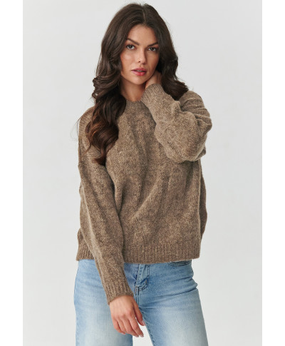 trumpas megztinis su kid mohero priedu ir vilnos tabacco S169