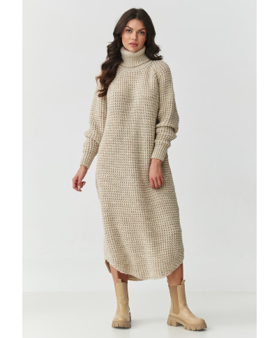 suknele swetrowa midi su golfu smelinis melanzas S162