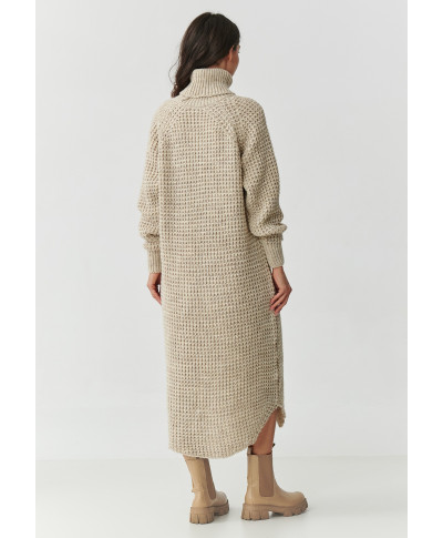 suknele swetrowa midi su golfu smelinis melanzas S162