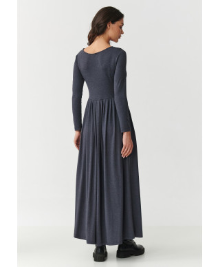 ilga platejanti suknele antracytowa M896