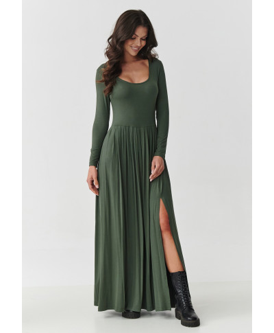 ilga platejanti suknele chaki M896