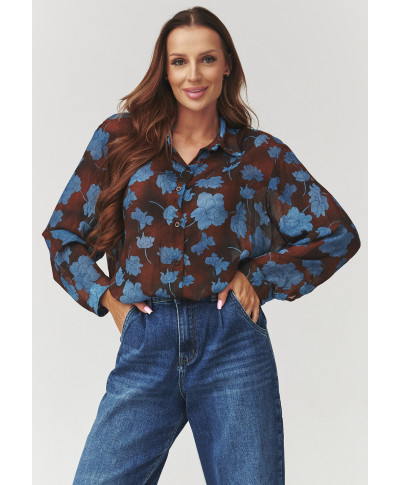 marskiniai moteriska niebieskie geles C5