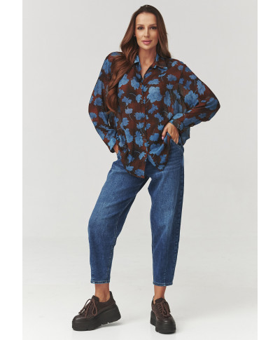 marskiniai moteriska niebieskie geles C5