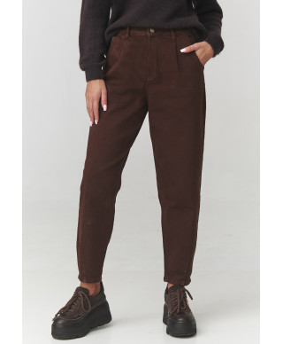 kelnes jeansowe brązowe C27
