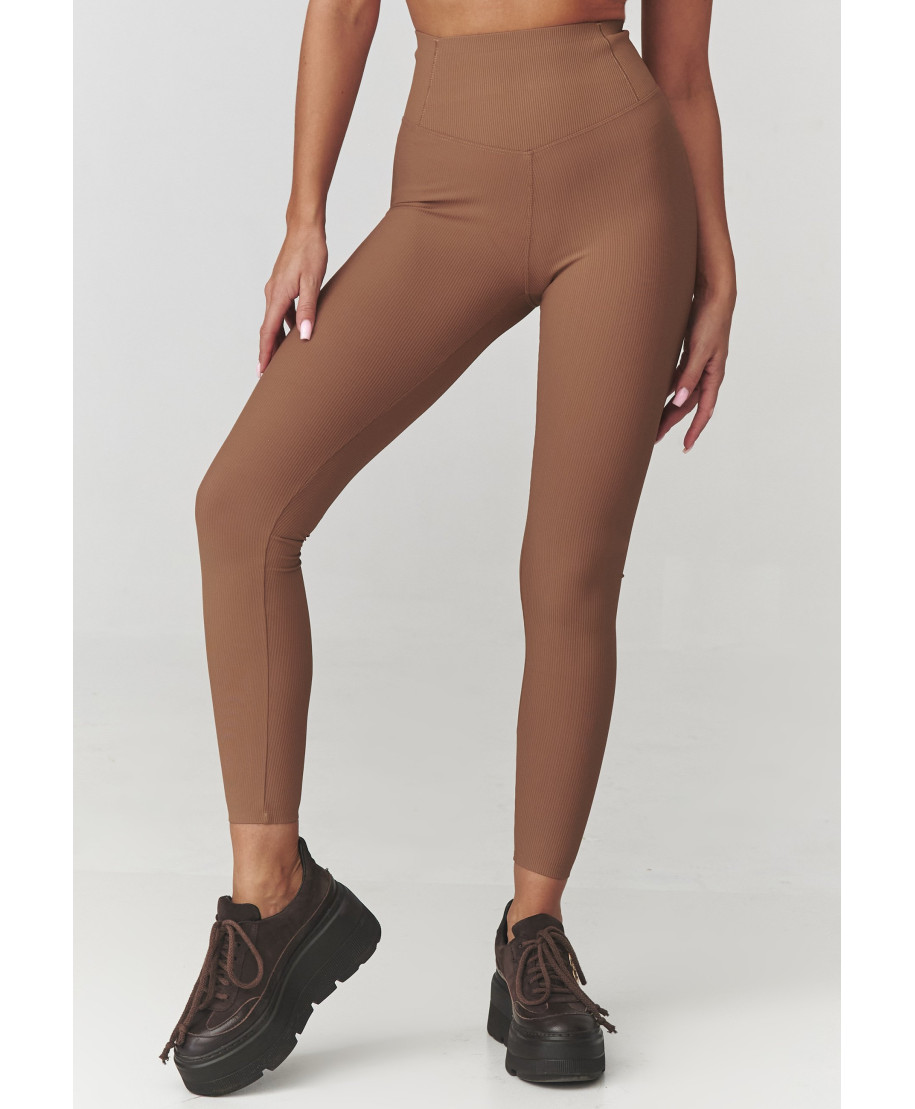 leginsai damskie prążkowane kupranugarinis C30