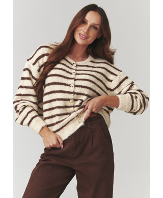 megztinis moteriskas dryzuotas uzsegsamas su sagomis smelinis C23