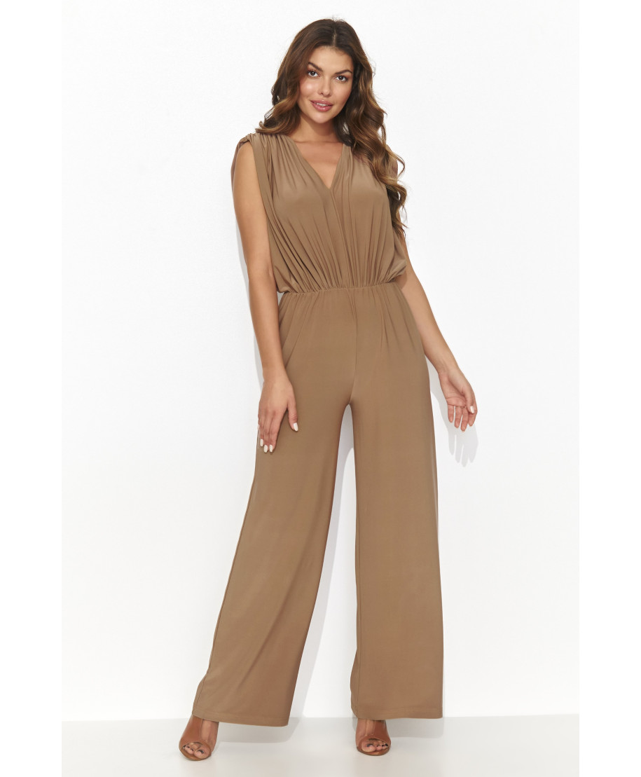 Kombinezonas moterims plačiomis klešnėmis kupranugario spalvos NU480